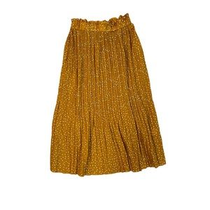 Yellow high waisted skirt